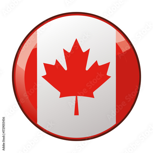 canadian flag button