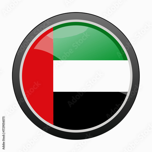 united arab emirates flag button