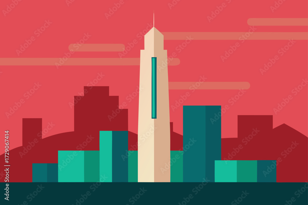 Obraz premium chicago skyline in black