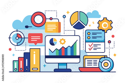 Wallpaper Mural set of infographic elements Torontodigital.ca