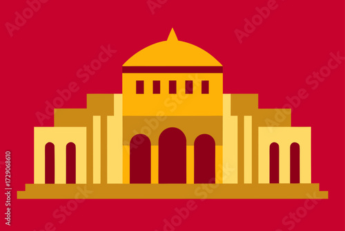taj mahal vector illustration