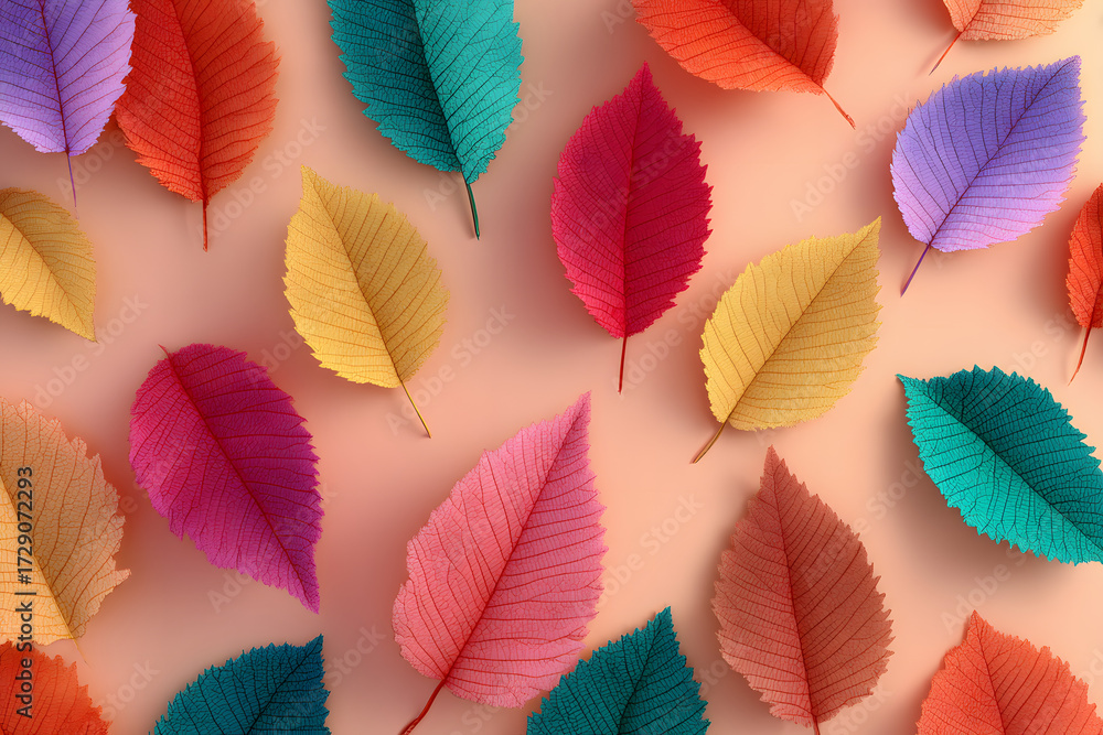 Fototapeta premium colorful autumn leaves background 