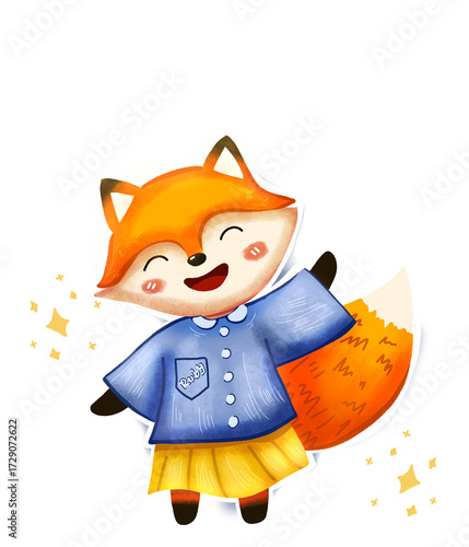 Kartun lucu hewan musang