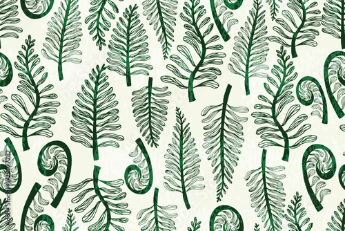 Fern leaf pattern for backgrounds, fabric, gift wrap, etc.