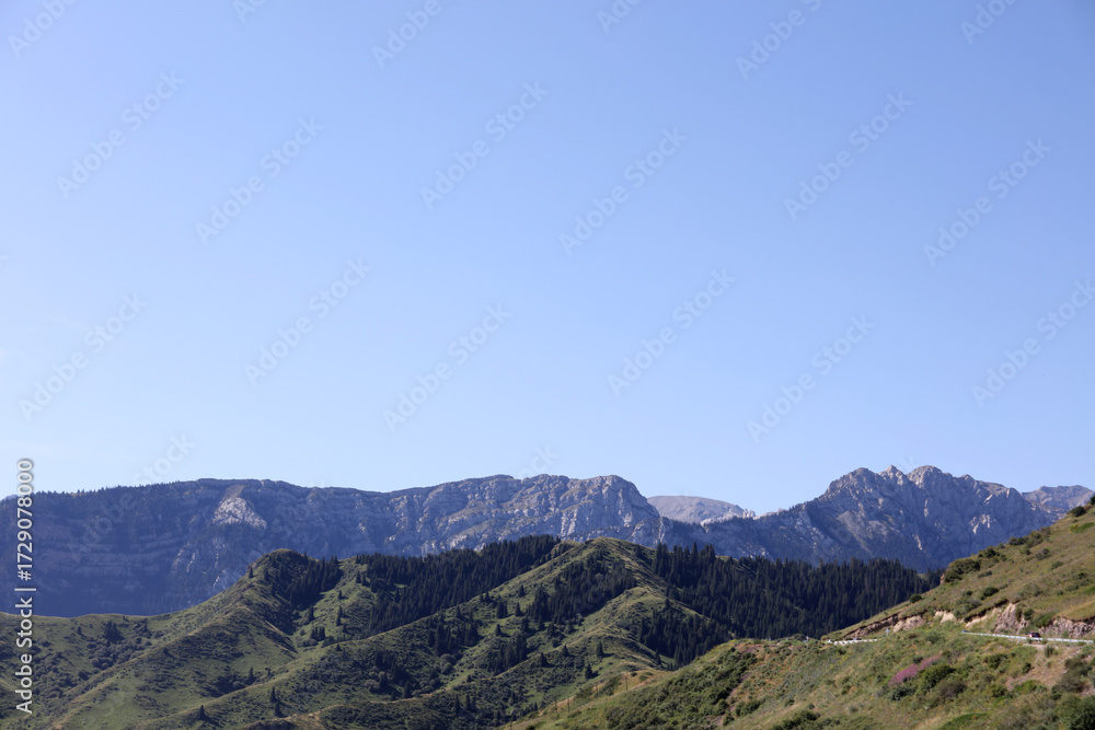 Naklejka premium mountains in the mountains