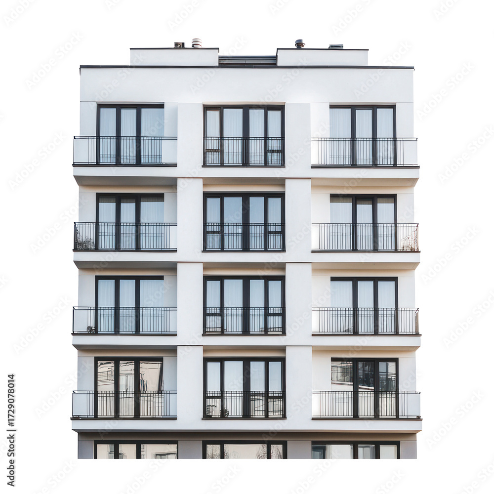 Fototapeta premium Apartment isolate on transparent background