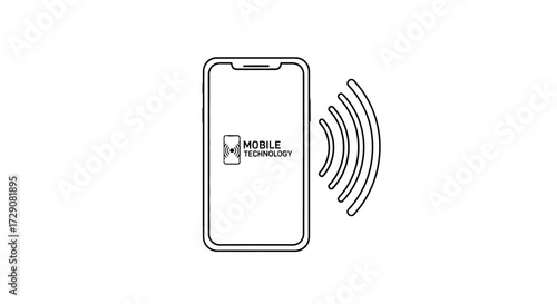 Modern smartphone displaying wireless connectivity indicating seamless mobile connection