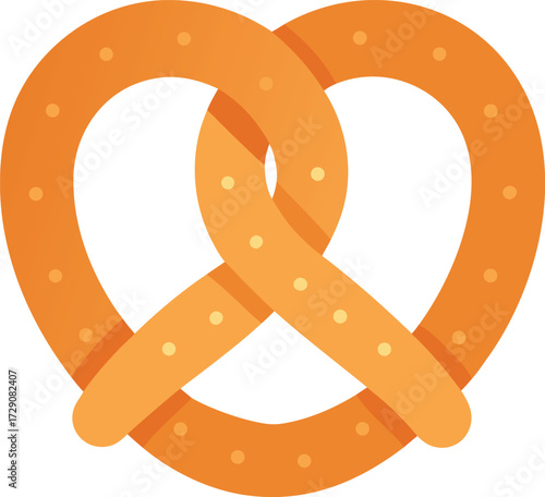 Vector art of pretzel vector graphic