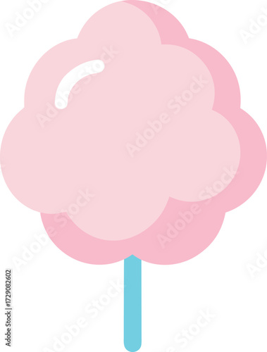 Vector art of cotton candy vector icon