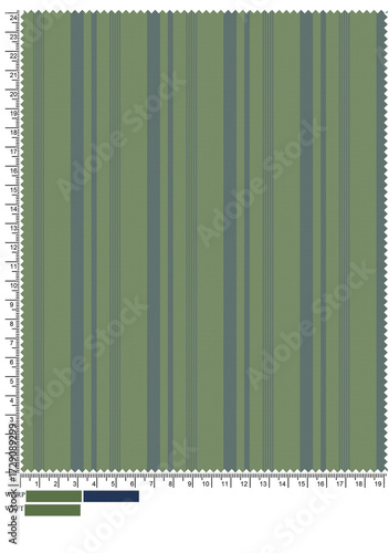 Green plaid fabric texture featuring a classic tartan pattern with geometric lines