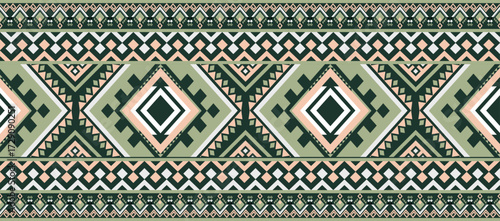 Native pattern american tribal indian ornament pattern geometric ethnic textile texture tribal aztec pattern navajo mexican fabric seamless Vector decoration fashion