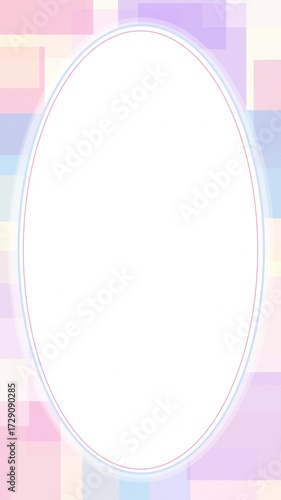 Colorful Square Wallpaper With White Round Shape Vertical Video Motion Background
