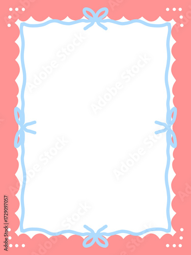 A doodle set of hand-drawn frames and borders in pastel colors. Features cute, sketchy elements like hearts, stars, and flowers with a soft, minimalist aesthetic.