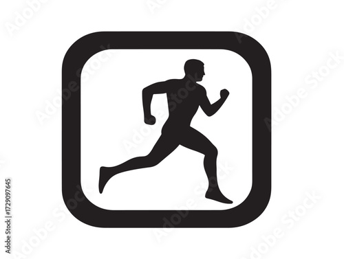 Workout app silhouette icon vector illustration solid black symbol for fitness