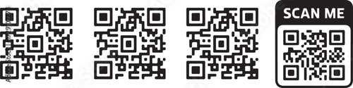 qr code pack editable vector ai eps png jpeg high resolution scannable codes for branding marketing ui ux