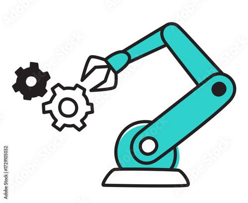 Robotic arm and gears