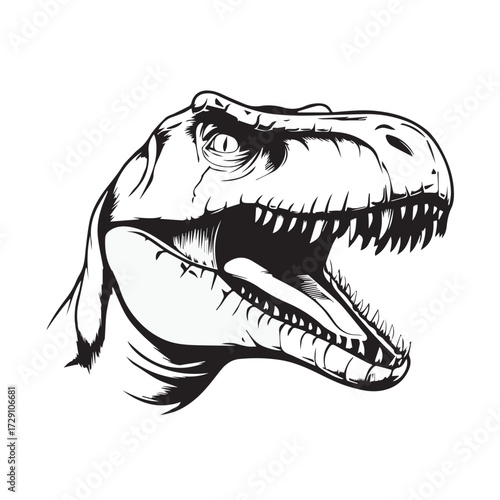 head of a tyrannosaurus