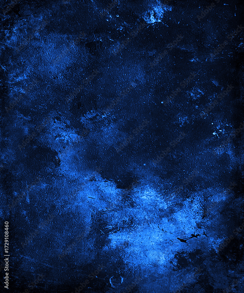 Obraz premium Blue grunge watercolor background, abstract trendy texture perfect for your design