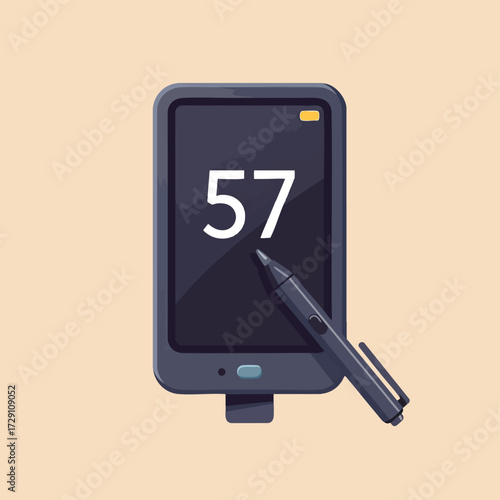Blood Glucose Monitor Showing Low Sugar Reading Diabetes Care Concept