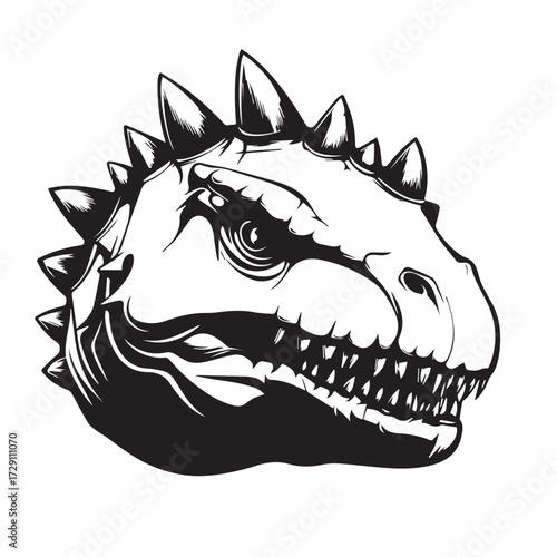 head of a dinosaur