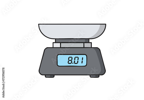 Digital Kitchen Scale Measuring 8 01 Units Weight Measurement and Precision
