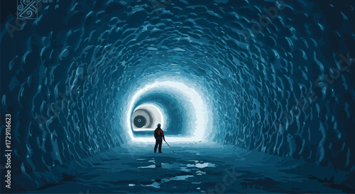 Exploring a Frozen Tunnel Adventurer s Journey into the Unknown