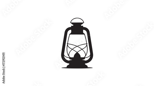 Vintage lantern silhouette evoking rustic charm and timeless adventure, perfect for storytelling and historical projects