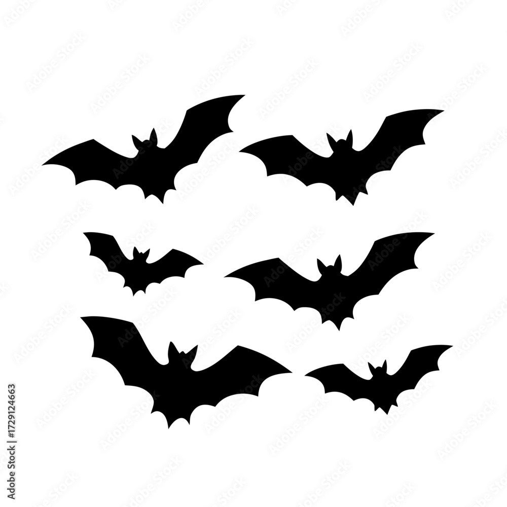 Fototapeta premium halloween bat set