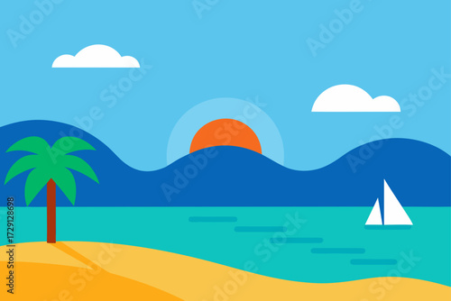 beach and sea