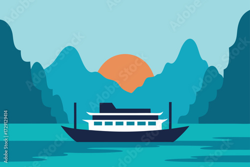 boat on the sea