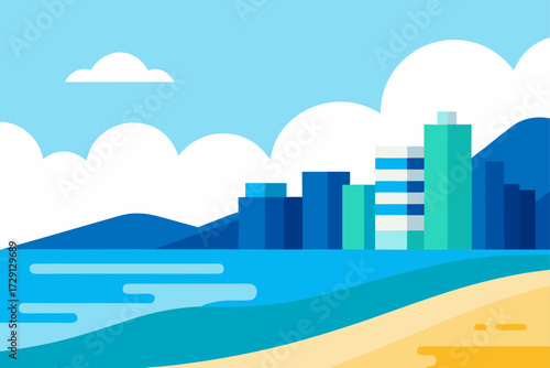 vector illustration of city