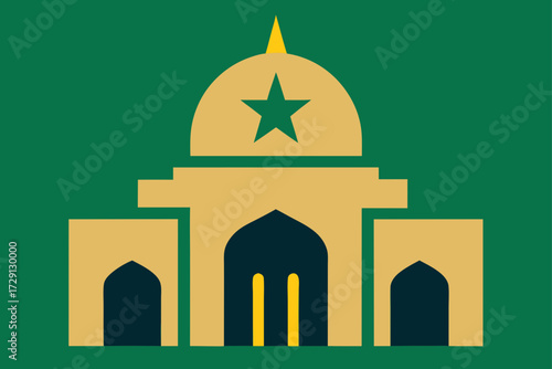 islamic calligraphy of mosque