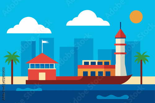 vector illustration of city skyline