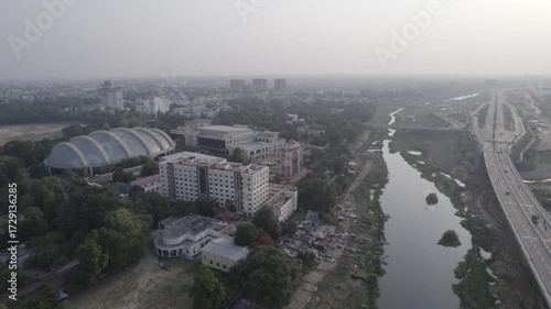 Patna City Montage with Shabhyata Dwar, Patna, Bihar, India