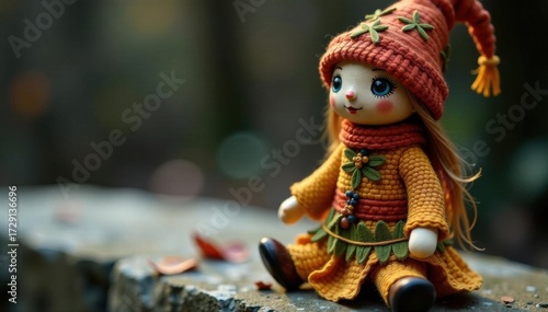 Intricate corn husk Brigid's doll, Imbolc symbol , rustic decor, pagan, holiday