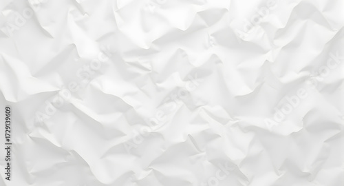 White Wrinkled Fabric Texture