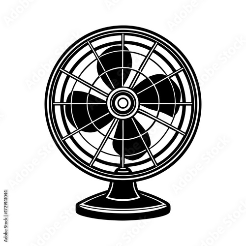 fan isolated on white background