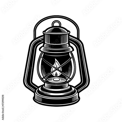 old oil lamp