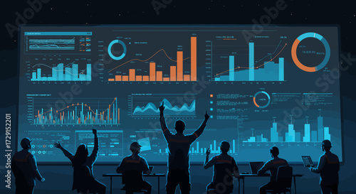 Strategic AI Integration: Flat Design for Future Business Solutions & Digital Transformation