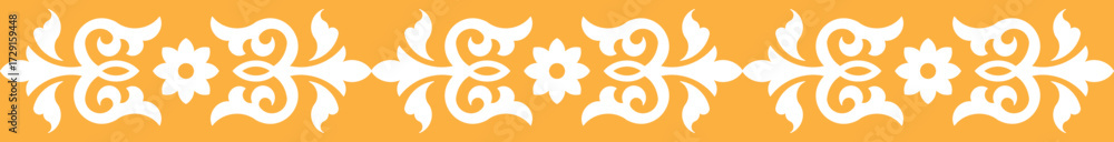Fototapeta premium Indian Traditional Floral Decorative Border
