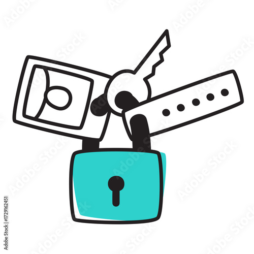 Personal data protection with padlock