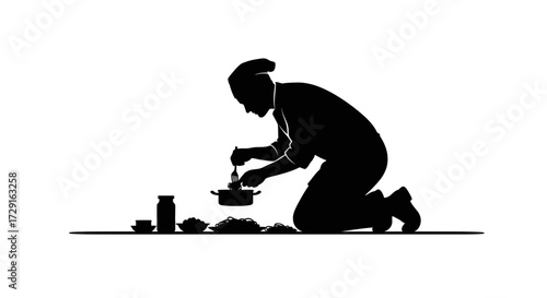 Skilled chef preparing delicious pasta dish with fresh ingredients in professional kitchen setting