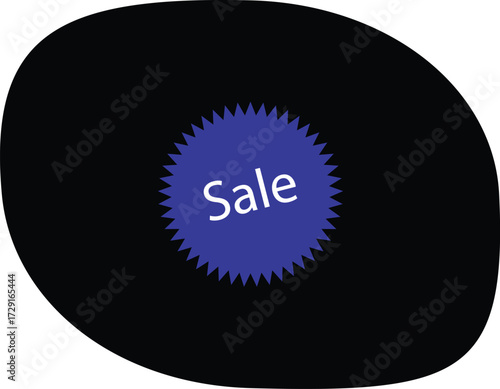Dynamic vector sale sticker for high-impact marketing and urgent deals. Perfect for e-commerce banners, apps, social media, and print collateral.