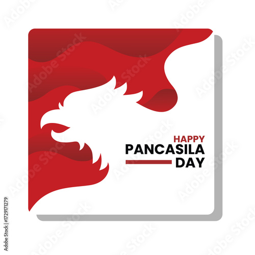 Indonesian Holiday Pancasila Day Illustration