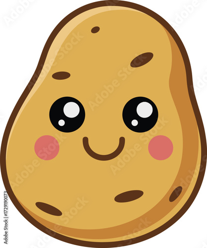 That potato is wonderfully charming! Here is the title and the keyword list you requested, formatted for Adobe Stock