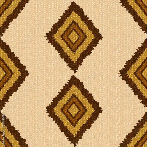 seamless geometric pattern with rhombuses modern background texture for fabric surface design packaging vector illustration