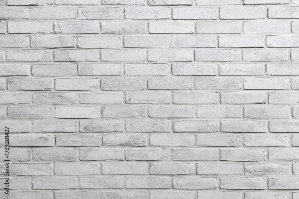 Naklejka premium White brick wall pattern texture for background design