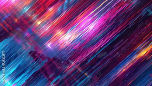 Multicolored abstract lines with unique textures