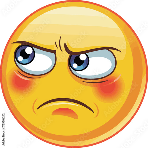 This is a great image for expressing displeasure! Here are the title and keyword suggestions, optimized for Adobe Stock SEO