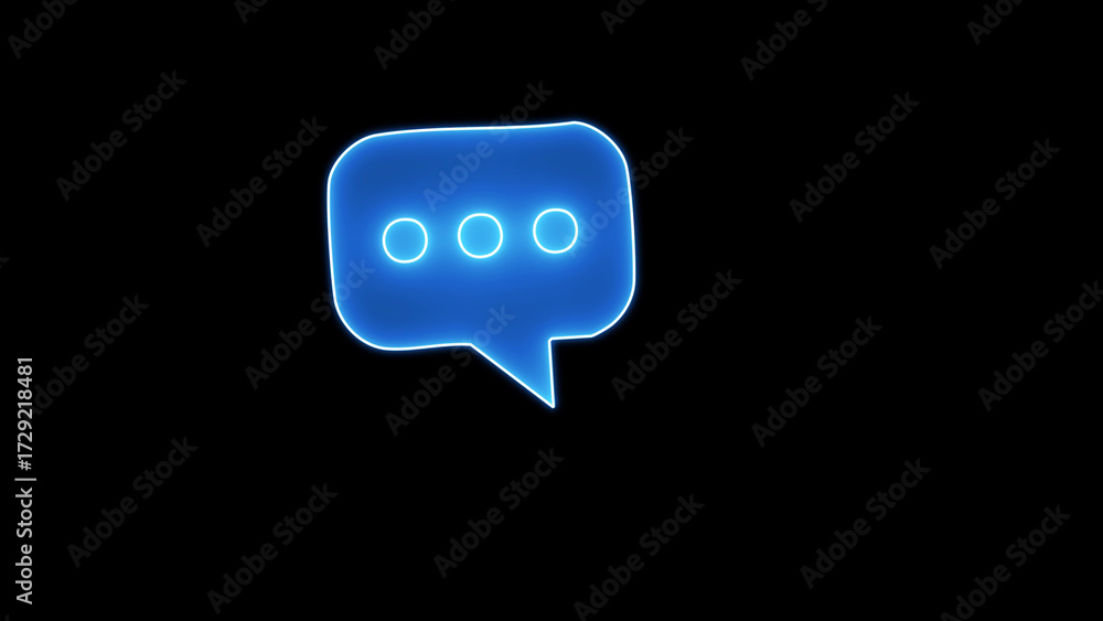 Fototapeta premium chat bubble icon